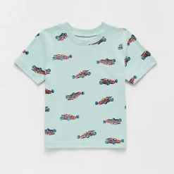 Okie Dokie Toddler & Little Boys Crew Neck Short Sleeve Regular Fit Graphic T-Shirt