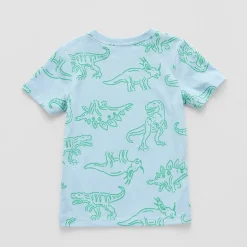 Okie Dokie Toddler & Little Boys Crew Neck Short Sleeve Regular Fit Graphic T-Shirt