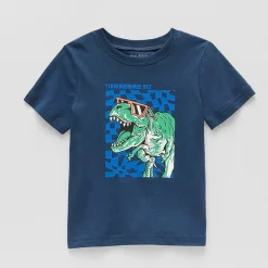 Okie Dokie Toddler & Little Boys Crew Neck Short Sleeve Regular Fit Graphic T-Shirt
