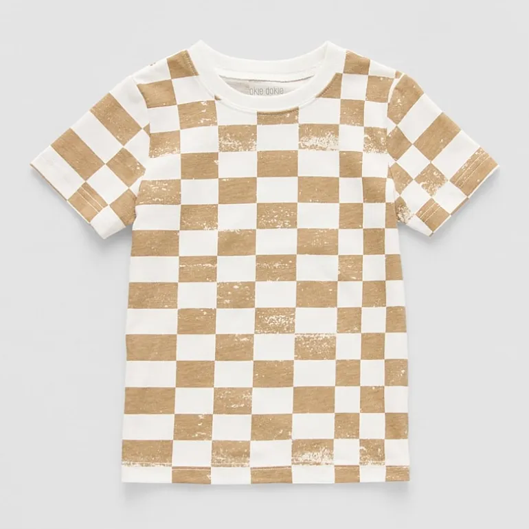 Okie Dokie Toddler & Little Boys Crew Neck Short Sleeve Regular Fit Graphic T-Shirt