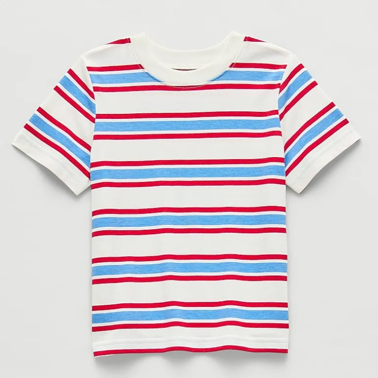 Okie Dokie Toddler & Little Boys Round Neck Short Sleeve T-Shirt