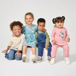 Okie Dokie Toddler & Little Boys Adjustable Waist Straight Leg Jean