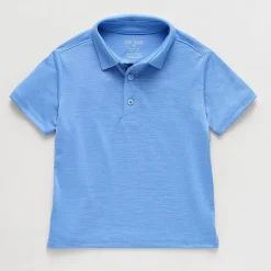 Okie Dokie Toddler & Little Boys Short Sleeve Regular Fit Moisture Wicking Polo Shirt