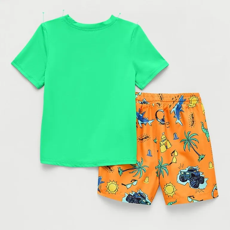 Okie Dokie Toddler & Little Boys 2-pc. Rash Guard Set