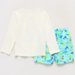 Okie Dokie Toddler & Little Boys Floral 2-pc. Rash Guard Set