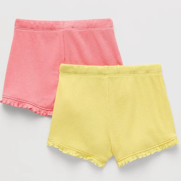 Okie Dokie Toddler & Little Girls 2 Pack Pull-On Short