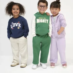 Okie Dokie Toddler & Little Girls Wide Leg Regular Fit Fleece Pull-On Pant