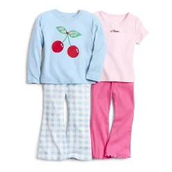 Okie Dokie Toddler & Little Girls Cotton Flare Full Length Leggings