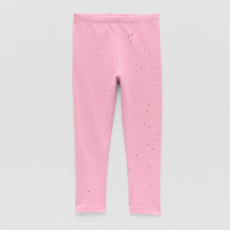 Okie Dokie Toddler & Little Girls Knit Skinny Full Length Leggings