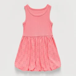 Okie Dokie Toddler & Little Girls Bubble Hem Sleeveless A-Line Dress