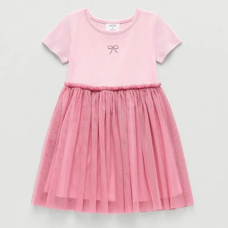 Okie Dokie Toddler & Little Girls Short Sleeve Tutu Dress