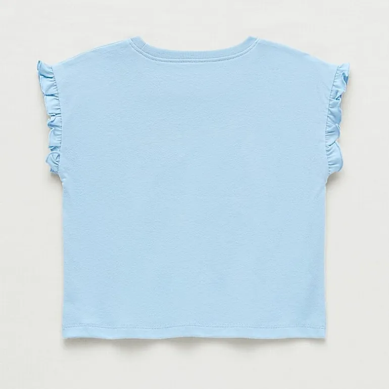 Okie Dokie Toddler & Little Girls Crew Neck Sleeveless Regular Fit Graphic T-Shirt