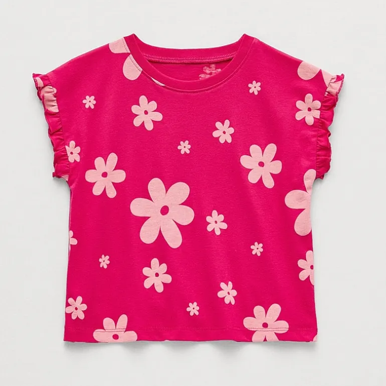 Okie Dokie Toddler & Little Girls Sleeveless Striped Romper