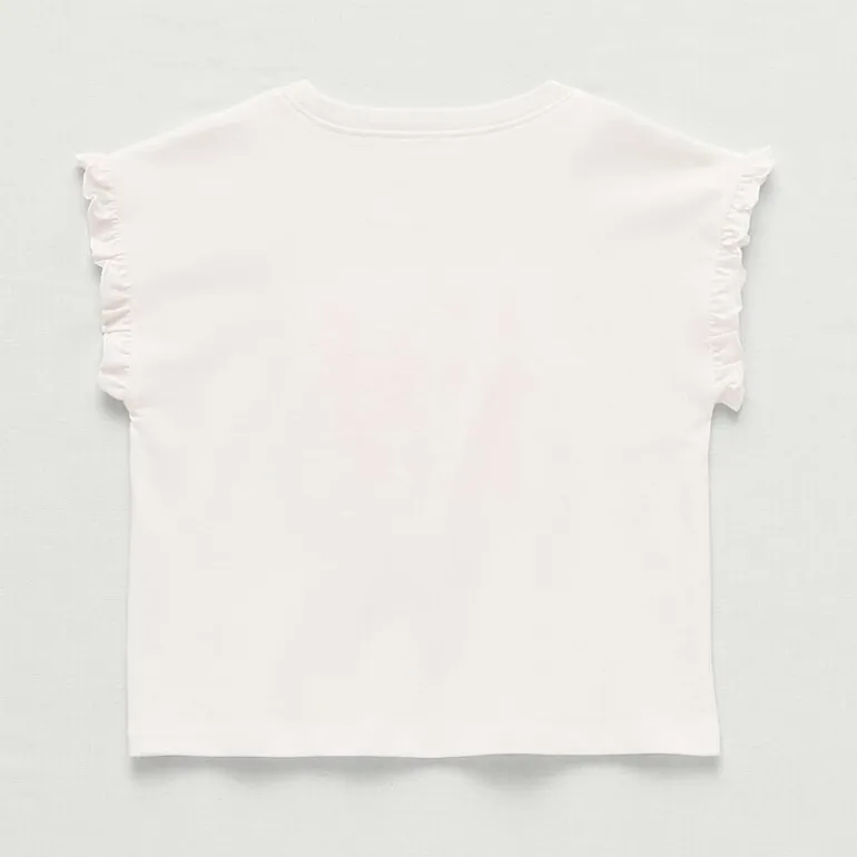 Okie Dokie Toddler & Little Girls Crew Neck Sleeveless Regular Fit Graphic T-Shirt