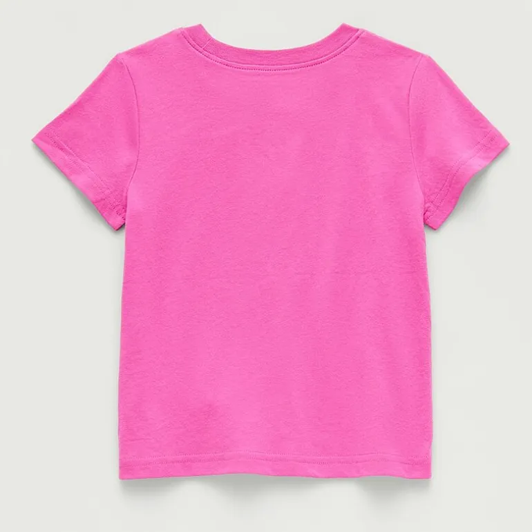 Okie Dokie Toddler & Little Girls Round Neck Short Sleeve Regular Fit Graphic T-Shirt