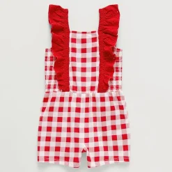 Okie Dokie Toddler & Little Girls Sleeveless Gingham Romper