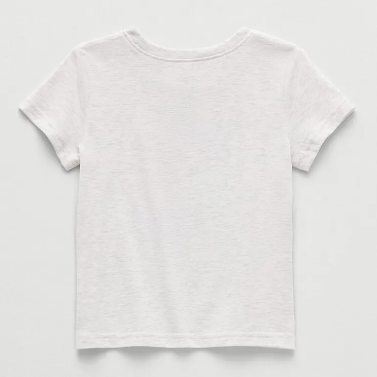Okie Dokie Toddler & Little Girls Round Neck Short Sleeve Regular Fit Graphic T-Shirt