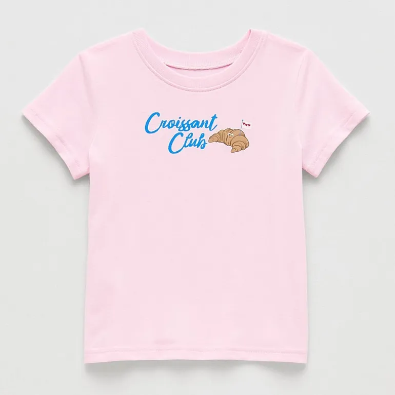 Okie Dokie Toddler & Little Girls Round Neck Short Sleeve Regular Fit Graphic T-Shirt