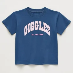 Okie Dokie Toddler & Little Girls Round Neck Short Sleeve Relaxed Fit Graphic T-Shirt