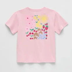 Okie Dokie Toddler & Little Girls Round Neck Short Sleeve Relaxed Fit Graphic T-Shirt