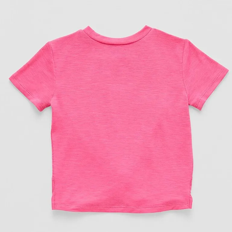 Okie Dokie Toddler & Little Girls Round Neck Short Sleeve T-Shirt