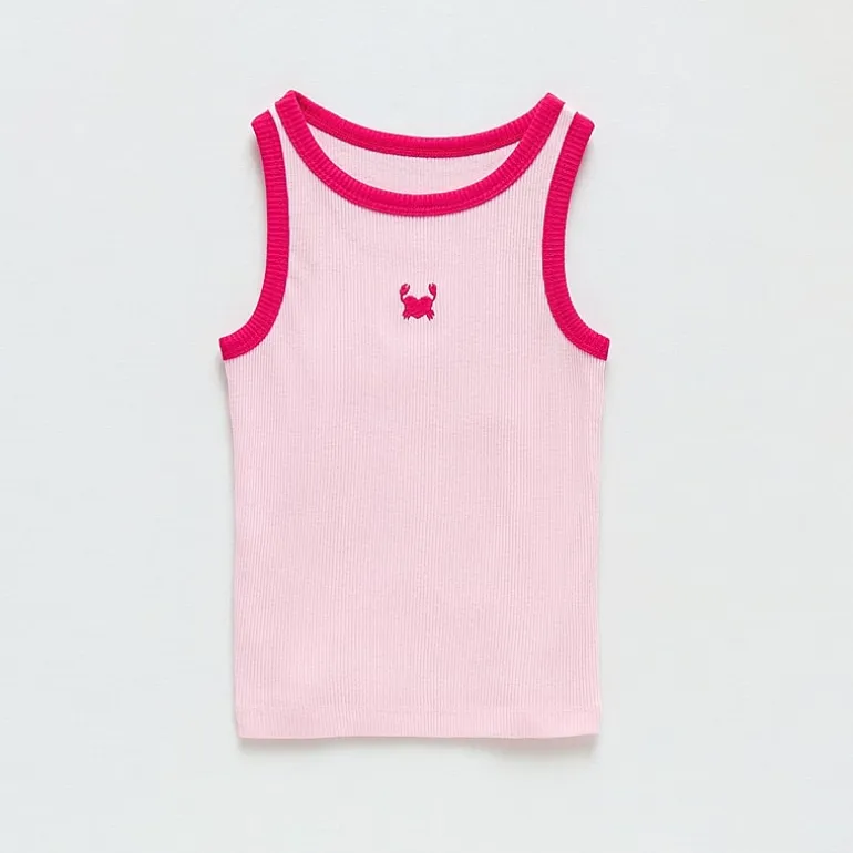 Okie Dokie Toddler & Little Girls Round Neck Sleeveless Tank Top