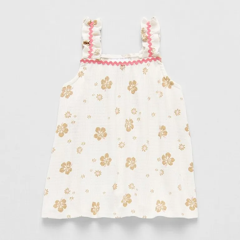 Okie Dokie Toddler & Little Girls Square Neck Sleeveless Tank Top
