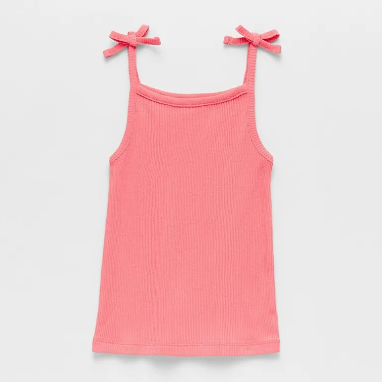 Okie Dokie Toddler & Little Girls Straight Neck Sleeveless Tank Top