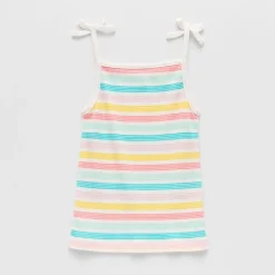 Okie Dokie Toddler & Little Girls Straight Neck Sleeveless Tank Top