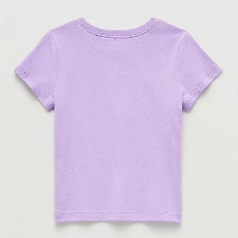 Okie Dokie Toddler & Little Girls Round Neck Short Sleeve Regular Fit Graphic T-Shirt