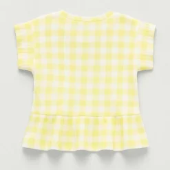 Okie Dokie Toddler & Little Girls Round Neck Short Sleeve Peplum Top