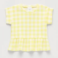 Okie Dokie Toddler & Little Girls Round Neck Short Sleeve Peplum Top