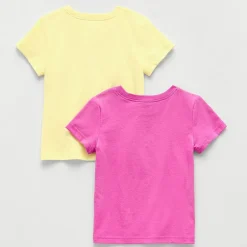Okie Dokie Toddler & Little Girls Round Neck Short Sleeve Regular Fit 2-pc. Graphic T-Shirt