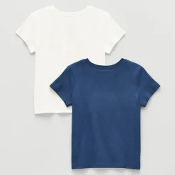Okie Dokie Toddler & Little Girls Round Neck Short Sleeve Regular Fit 2-pc. Graphic T-Shirt