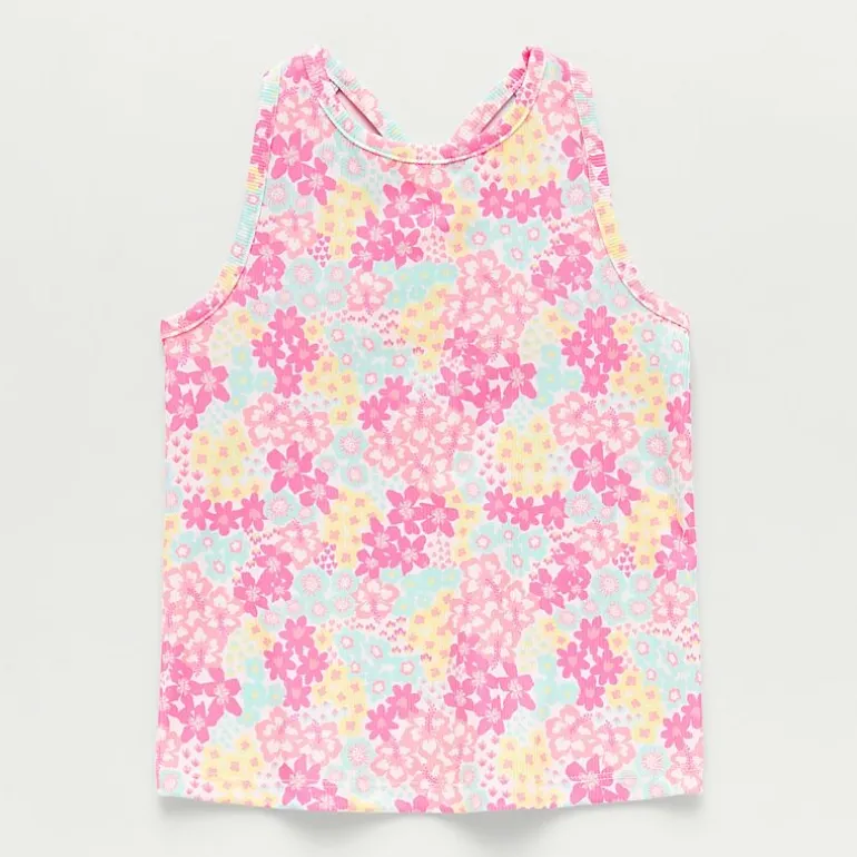 Okie Dokie Toddler & Little Girls Crew Neck Sleeveless Tank Top