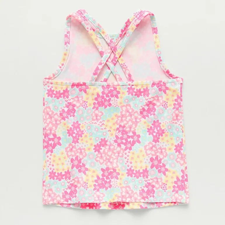 Okie Dokie Toddler & Little Girls Crew Neck Sleeveless Tank Top