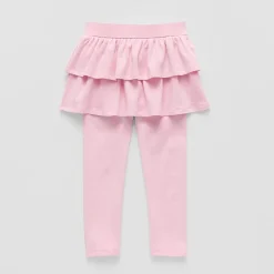 Okie Dokie Toddler & Little Girls High Rise Knit Full Length Leggings
