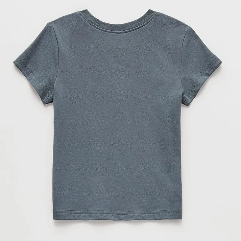 Okie Dokie Toddler & Little Girls Round Neck Short Sleeve Regular Fit Graphic T-Shirt