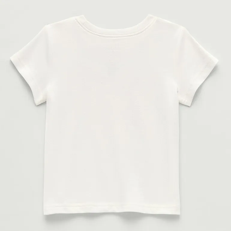 Okie Dokie Toddler & Little Girls Round Neck Short Sleeve Regular Fit Graphic T-Shirt