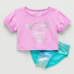 Okie Dokie Toddler & Little Girls 2-pc. Rash Guard Set