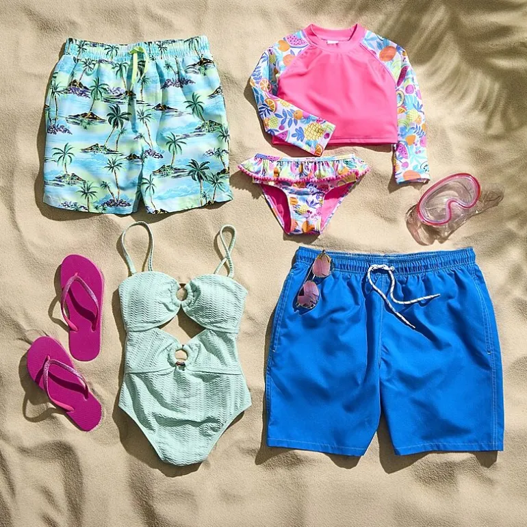 Okie Dokie Toddler & Little Girls Floral 2-pc. Rash Guard Set