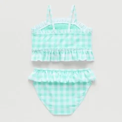 Okie Dokie Toddler & Little Girls Gingham 2-pc. Tankini Set