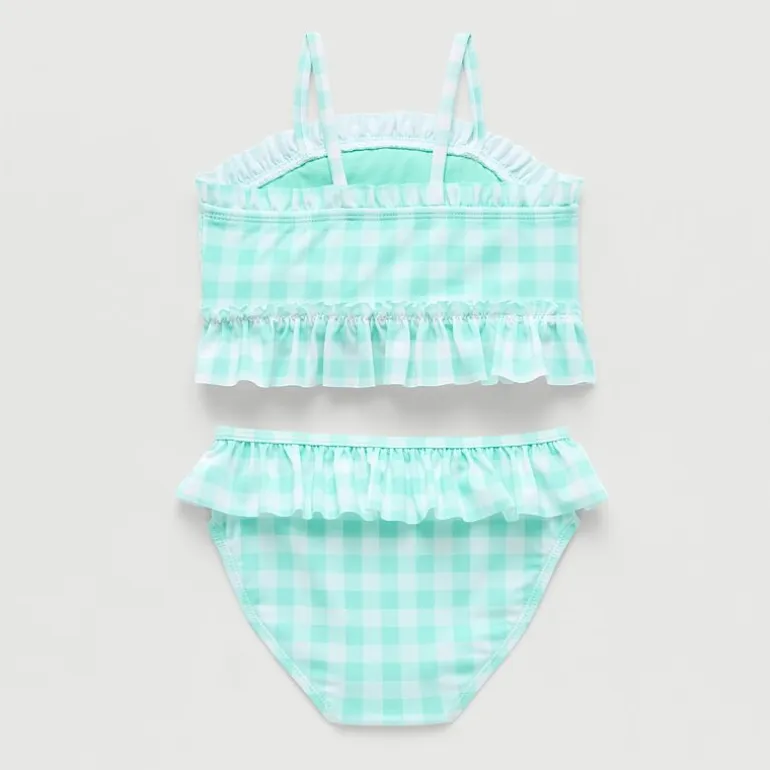 Okie Dokie Toddler & Little Girls Gingham 2-pc. Tankini Set
