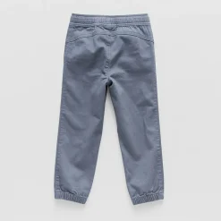 Okie Dokie Twill Tough Cotton Toddler & Little Boys Drawstring Waist Cinched Regular Fit Jogger Pant