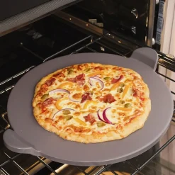 Old Stone Pizza Kitchen 13" Glazed  Pizza Stone with Handles