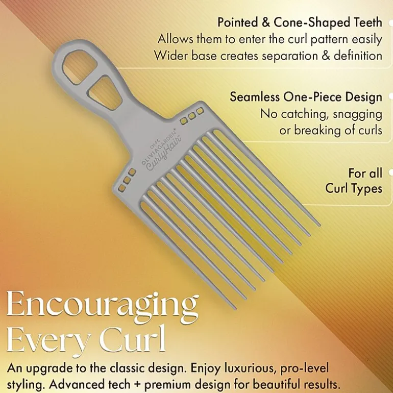 Olivia Garden Curly Hair Pick Comb
