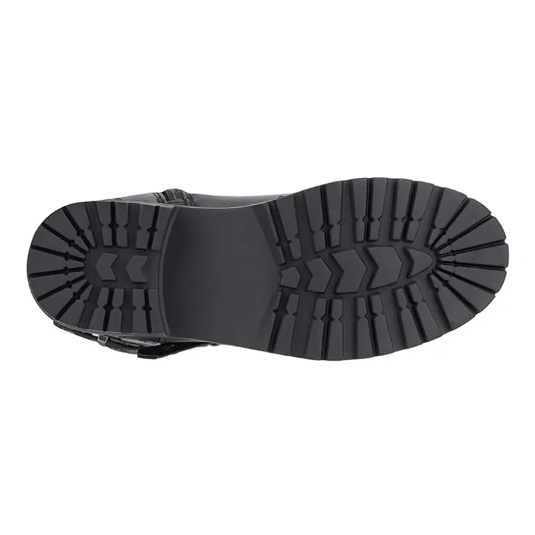 Olivia Miller Little & Big Kid Girls Moto Lug Sole Flat Heel Motorcycle Boots