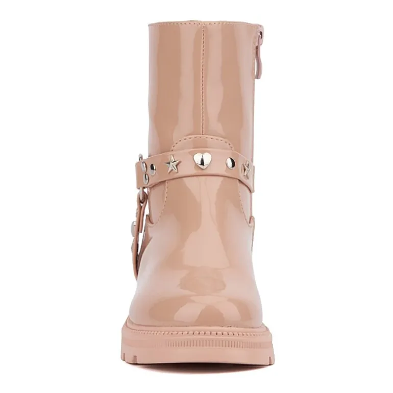 Olivia Miller Little & Big Kid Girls Harness Lug Flat Heel Chelsea Boots