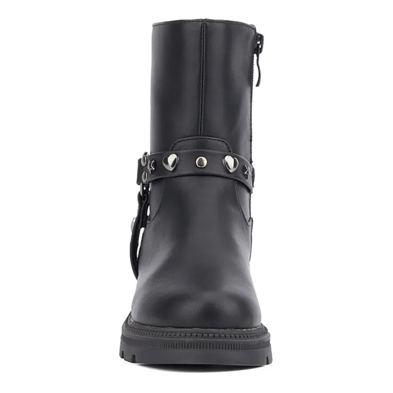 Olivia Miller Little & Big Kid Girls Harness Lug Flat Heel Chelsea Boots