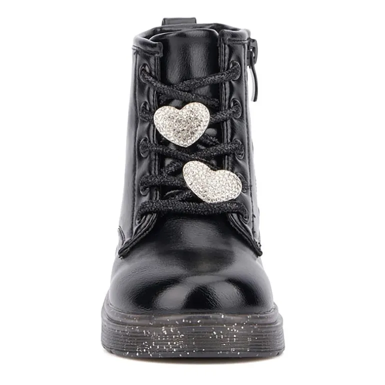 Olivia Miller Toddler Girls Space Case Flat Heel Lace Up Boots